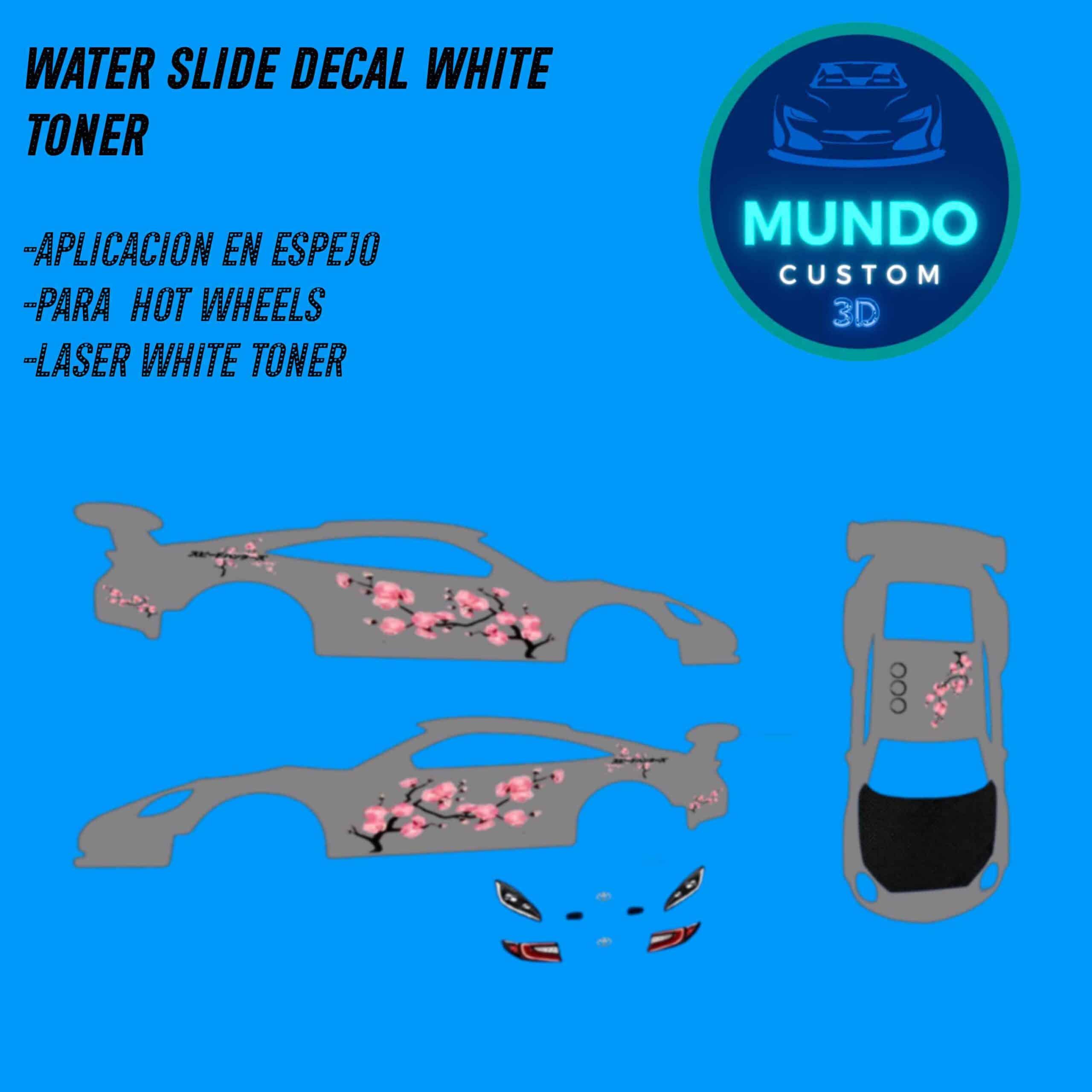Decals "JAPAN SPIRIT" en Tinta Blanca: El Estilo JDM Definitivo para tu Toyota GR 86 de Hot Wheels