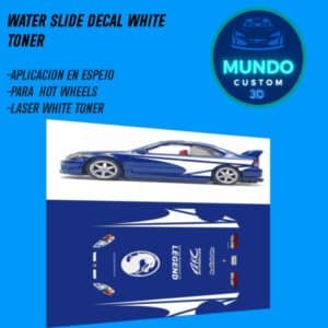 Decals "LEGEND-FAST" en Tinta Blanca: La Estética de Élite para tu Honda Civic SI Hot Wheels