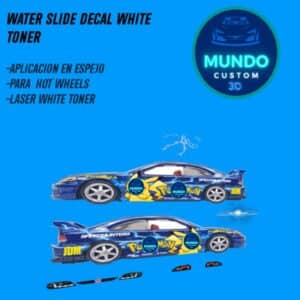Decals "PIKA-VOLT" en Tinta Blanca: La Estética Eléctrica para tu Honda Civic Si Hot Wheels