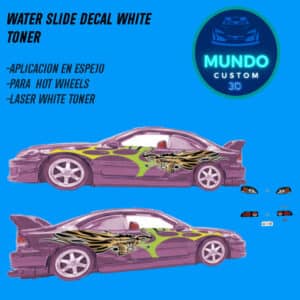 Decals "UNDER-GROUND" en Tinta Blanca: La Estética Oscura para tu Honda Civic Si Hot Wheels