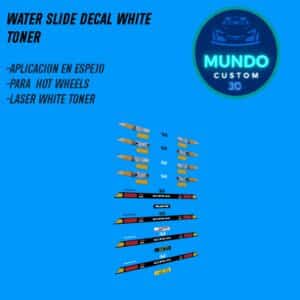 Decals "RETRO-BEAM" en Tinta Blanca: La Mirada Clásica para tu Honda CRX 85 Hot Wheels