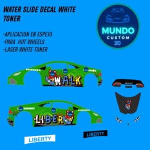 Decals "LIBERTY-WIDE" en Tinta Blanca: La Estética Extrema para tu Lamborghini Huracán LBWK Hot Wheels