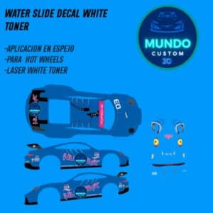 Decals "GUERRERAS-992" en Tinta Blanca: El Blindaje Estético para tu Porsche 911 GT3 (992) Hot Wheels