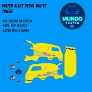 ¡El Mash-up Legendario! Decals "Leon Fast" con Tinta Blanca: Kool Kombi (Hot Wheels 1:64)