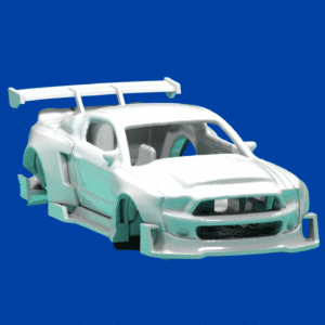 ¡Músculo Americano Radical! Bodykit de Resina High-Definition: Shelby GT500 Super Snake 2010 HOT WHEELS