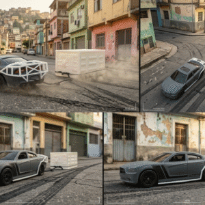 Kit Barras Reforzadas y Caja Fuerte Fast Style para Dodge Charger Hot Wheels (Escala 1:64)