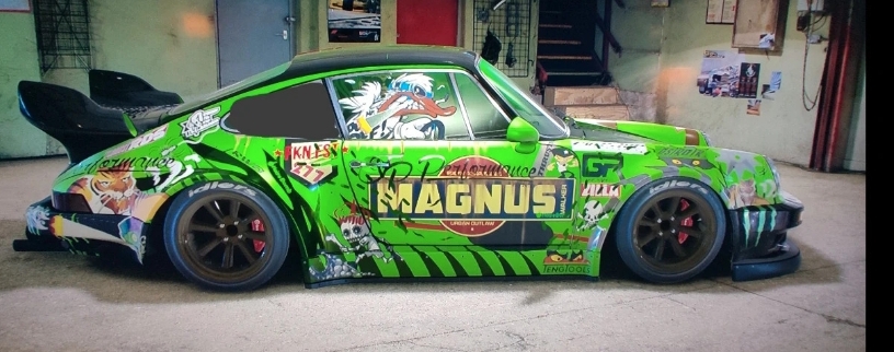 Decals Magnus NFS Tinta Blanca para Porsche 913 (993) GT2 Hot Wheels (Escala 1:64) - Imagen 4