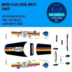 Decals Manzana Tinta Blanca para Porsche 911 GT3 Hot Wheels (Escala 1:64)