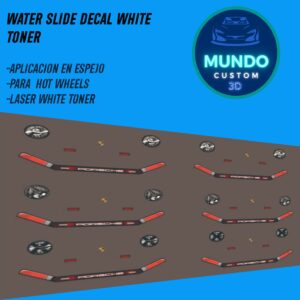 Decals Faros Tinta Blanca para Porsche 911 (930) Hot Wheels (Escala 1:64)