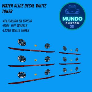 Decals Faros Tinta Blanca para Porsche 911 (992) Hot Wheels (Escala 1:64)