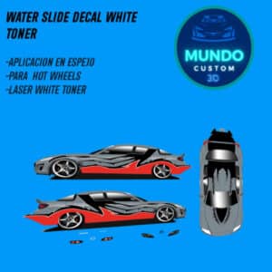 Decals Most Wanted Tinta Blanca para Mazda RX-8 Hot Wheels (Escala 1:64)