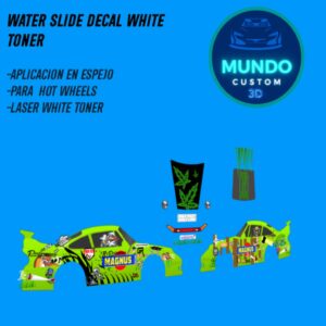 Decals Magnus NFS Tinta Blanca para Porsche 913 (993) GT2 Hot Wheels (Escala 1:64)