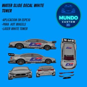 Decals Racing Tinta Blanca para Mercedes CLA Hot Wheels (Escala 1:64)