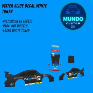 Decals Play Tinta Blanca para Porsche 911 (993) GT2 Hot Wheels (Escala 1:64)