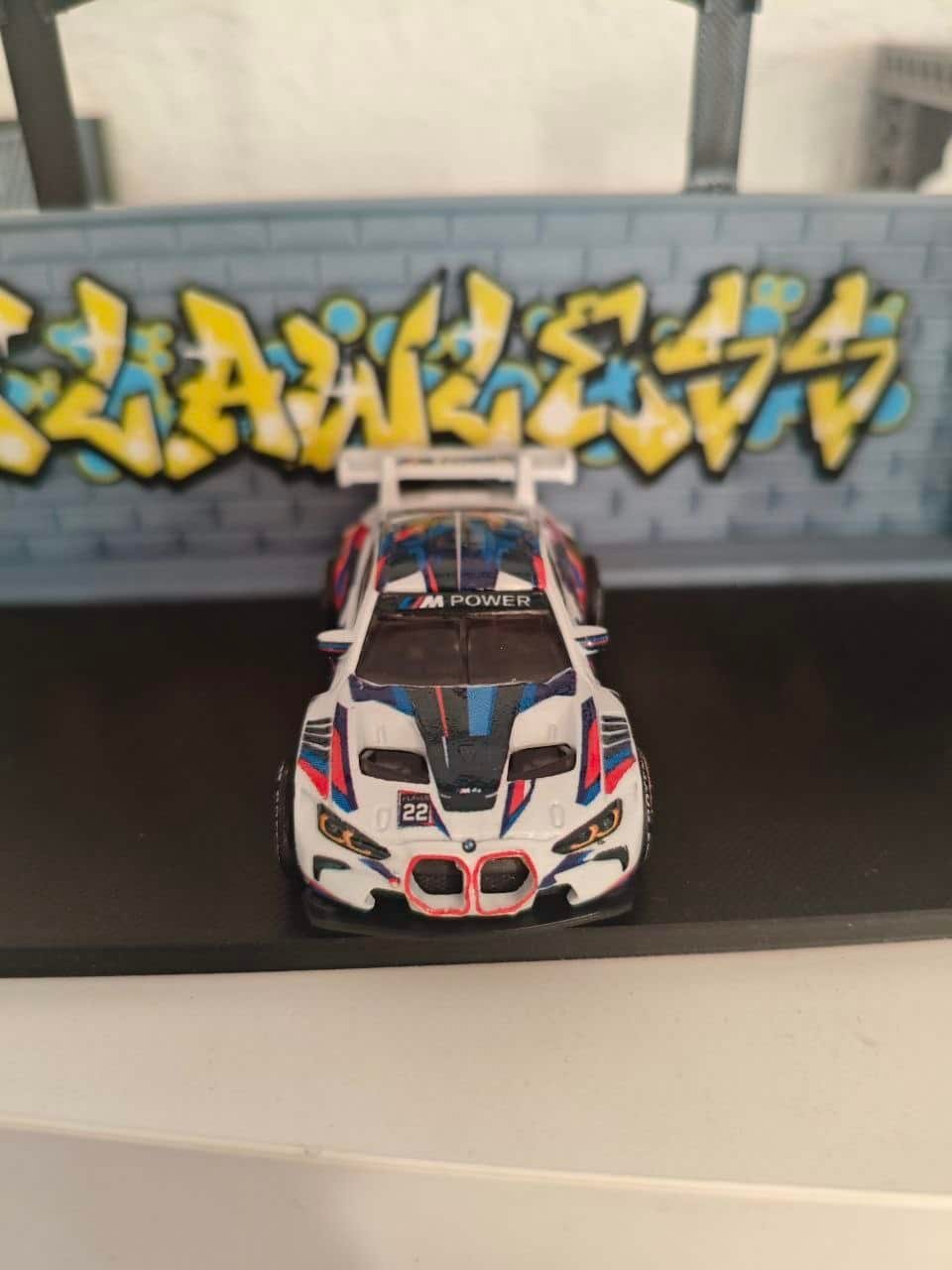 Decals M Power Tinta Blanca para BMW M4 GT3 Hot Wheels (Escala 1:64) - Imagen 3