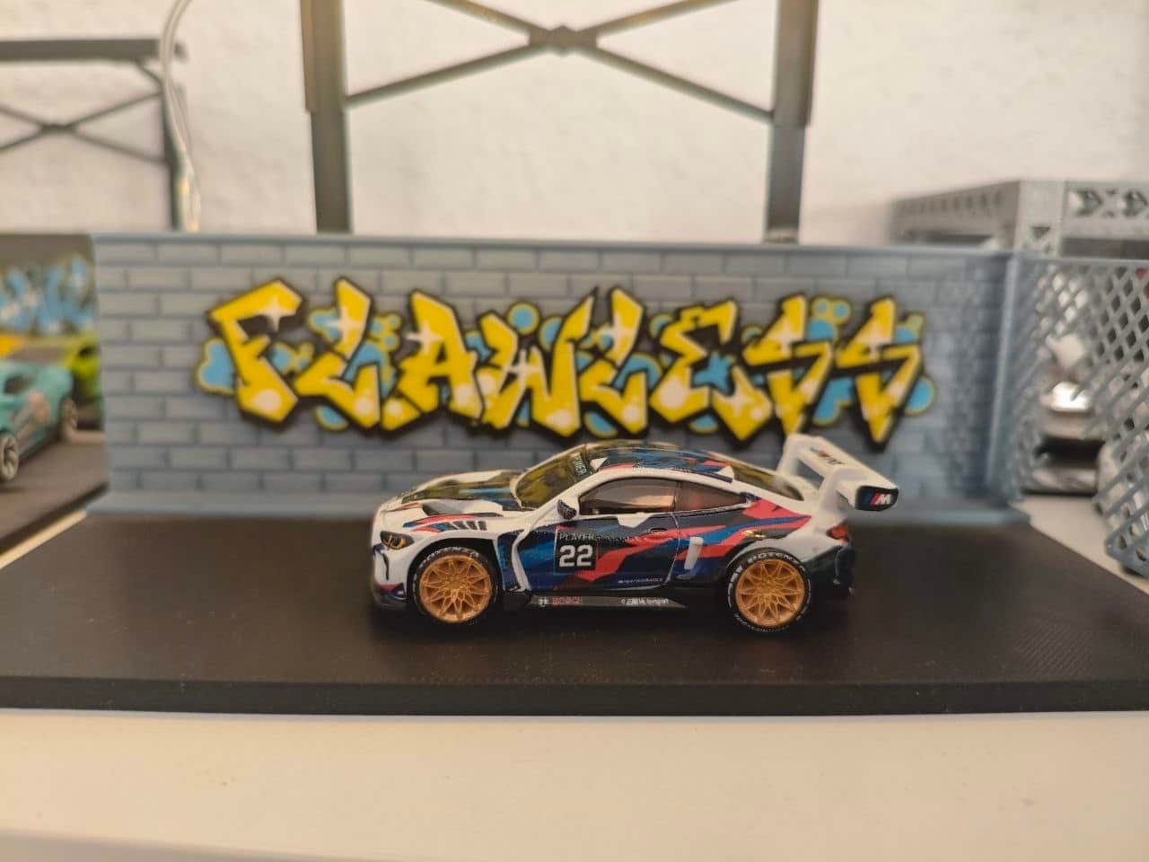 Decals M Power Tinta Blanca para BMW M4 GT3 Hot Wheels (Escala 1:64) - Imagen 2