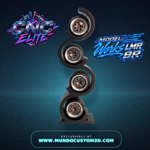 Llantas Custom LMR BR 1:64 – Serie CNC Elite | Máximo Realismo