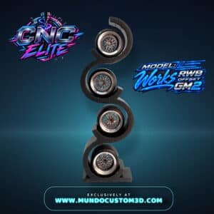 Llantas Custom RWB Offset GM2 1:64 – Serie CNC Elite | Máximo Realismo