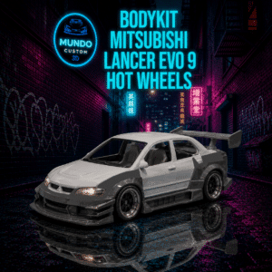 Bodykit Fatboy Plug & Play para Mitsubishi Lancer Evo 9 Hot Wheels (Escala 1:64)