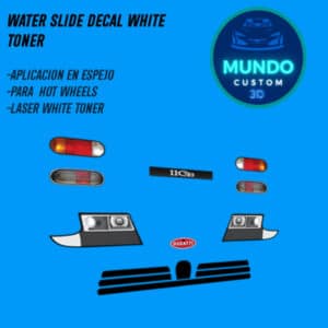 Decals Faros Tinta Blanca para Bugatti EB110 Hot Wheels (Escala 1:64)