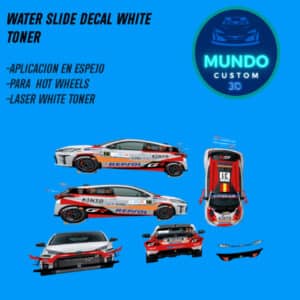 Decals Cachón Rally Tinta Blanca para Toyota Yaris GR Hot Wheels (Escala 1:64)