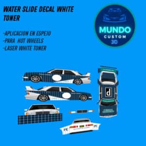 Decals Period Correct Tinta Blanca para Mercedes 190E Hot Wheels (Escala 1:64)