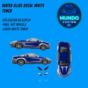 Decals Tokyo Fast Tinta Blanca para Nissan 350Z Molde Antiguo Hot Wheels (Escala 1:64)