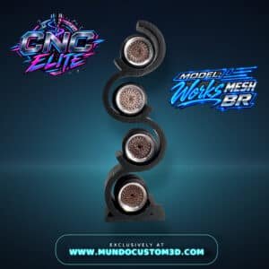 Llantas Custom Mesh BR 1:64 – Serie CNC Elite | Máximo Realismo