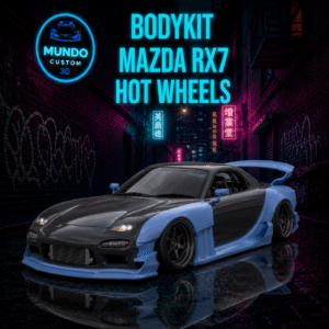 Bodykit Resina Widebody para Mazda RX-7 Hot Wheels (Escala 1:64) | Transformación Custom JDM
