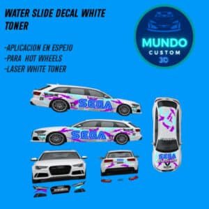 Kit de Decal Saga Tinta Blanca para Audi RS6 Avant Hot Wheels | Personalización 1/64