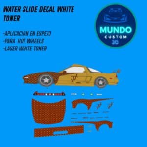Decals Tej Fast Tinta Blanca Acura NSX 90 Hot Wheels 1/64