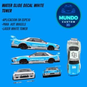 Decals AMO Tinta Blanca Nissan Skyline R32 LBWK Hot Wheels