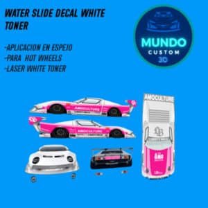 Decals AMO Lamborghini Miura Hot Wheels con kit LBWK, tinta blanca, 1/64