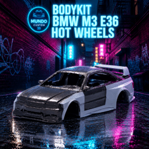 Bodykit LTO Style en Resina – BMW M3 E36 Hot Wheels (Escala 1:64)