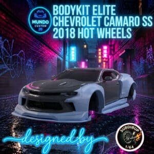 Bodykit Elite de Resina en 1:64 para Chevrolet Camaro SS 2018 Hot Wheels | Kit de Mejora Plug & Play sin Modificaciones