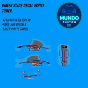 Decals Porsche Tooned – Edición Martínez Tinta Blanca